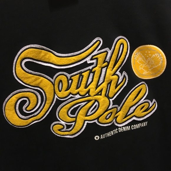 Black and Yellow Southpole Authentic T-Shirt Tee - Picture 3 of 4
